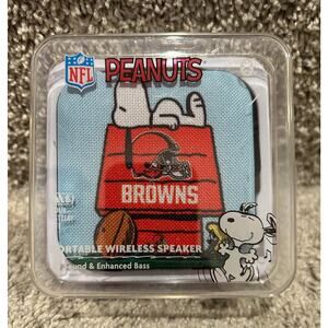 Peanuts Snoopy Cleveland Browns Portable Wireless Speaker - BRAND NEW